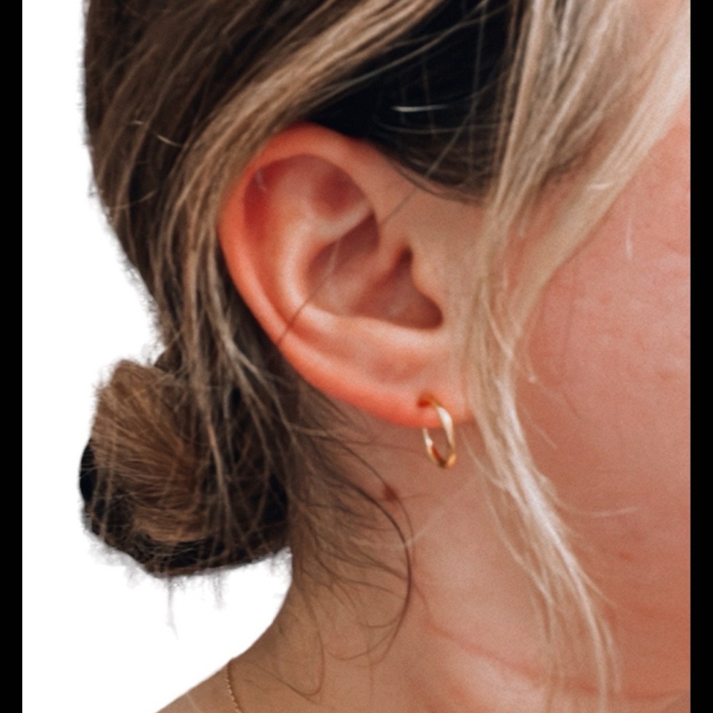 Gold-Plated Hoops
